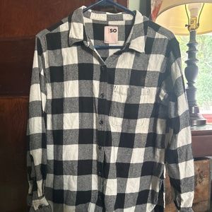 Plaid Long Sleeve Top